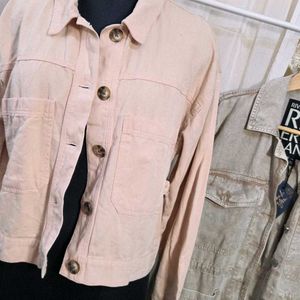Casual Light Peach Jacket