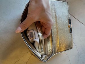 Guess Shoulder Bag, Gold color