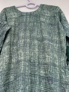 Green Button-Down Kurta