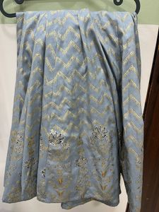 Silk long skirt