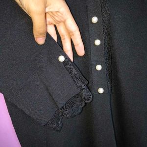 Elegant Black Knit Top