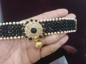 Elegant black Beaded Jewellery Set