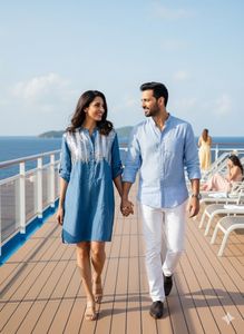 💎Shimmering Denim Magic!✨Day-to-Night Tunic Sale