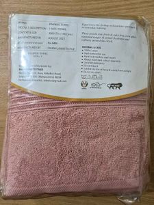 Peach Cotton Premium Bathrobe With A Free Towel!