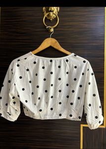Polka Dot Crop Top