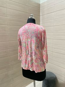 Winter Paisley Print Top
