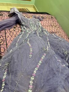 Elegant Purple Ethnic Gown