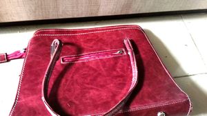 Elegant Maroon Handbag