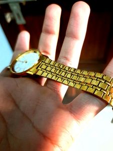 Branded Golden Watch For Men And Boys