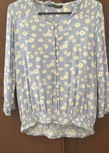 Floral Button-Down Top