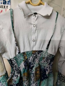 Boho Patchwork Shirt Dress