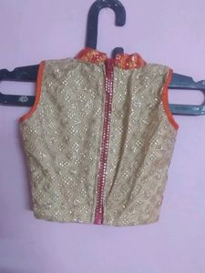Orange Beautiful Lehenga Choli Set With Duppata