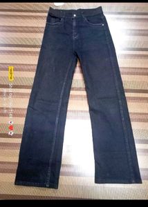 Dark Black Denim Jeans