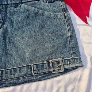Y2K Micro Mini Denim Skirt