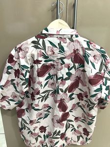 Floral Short Sleeve Button-Down