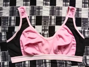 Pink & Black Sport Bra 32 Size