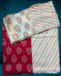 Block Print Cotton Dress Material