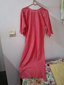 Embroidered Peter Pan Collar Kurti