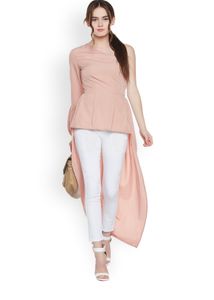 One Shoulder Pink Maxi Top For Women