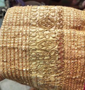 Pink &amp; Gold Embroidered Lehenga Skirt