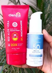 Sunscreen 🧴 Duo Of Skin Secret And Clensta
