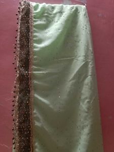 Mint Green Sari with Embellishments