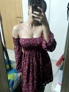 Floral Print Mini Dress