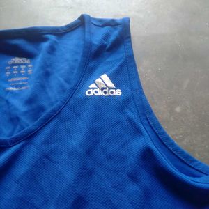 Blue Adidas Training Tank