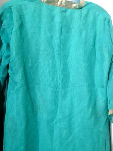 Teal &amp; Silver Trim Tunic