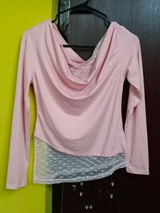 Cowl Neck Y2K Patchwork Top