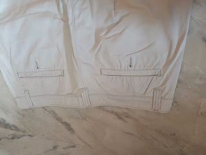 Men Off White Casual Pants Chino