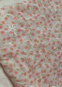 Floral Pink Aesthetic Dress Material