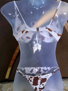 Moo-moo Print Sexy Bikini Set 👙 🐄