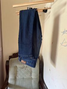Libas XL Purple Patterned Tunic Top With Navy Jean