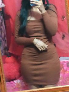 Brown Bodycon Dress