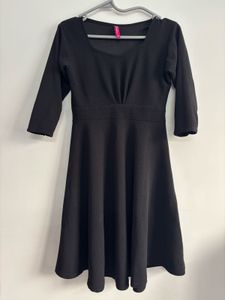 Sheetal Associates Women Fit And Flare Black Dress