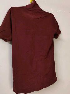 Maroon Collar Tshirt