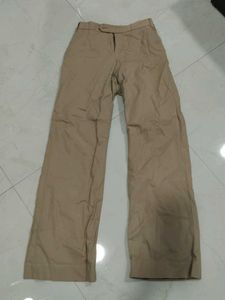 Tan Wide Leg Trousers