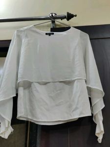 Elegant White Layered Top