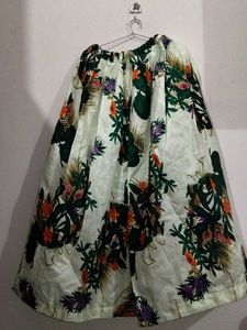 Floral Print Ethnic Skirt