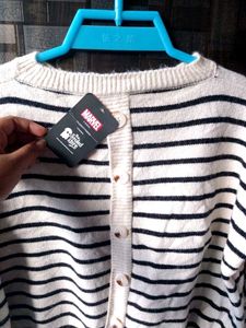 Stripped Sweater For Girls