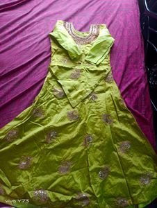 Green Grand Kurthi Dress For Function
