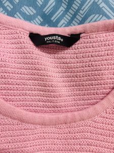 Pink Knit Tank Top