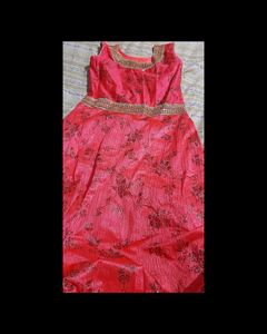 Elegant Pink Ethnic Gown