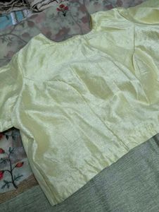 Yellow Embroidered Organza Saree