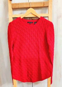 Red Knitted Pullover size-36