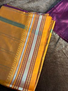 New Saree With Stitched Blouse