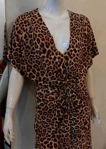 Shein Animalier Front Split Dress
