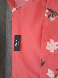 Redish Pink Floral Mini Dress
