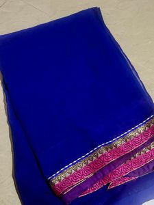 Blue Saree